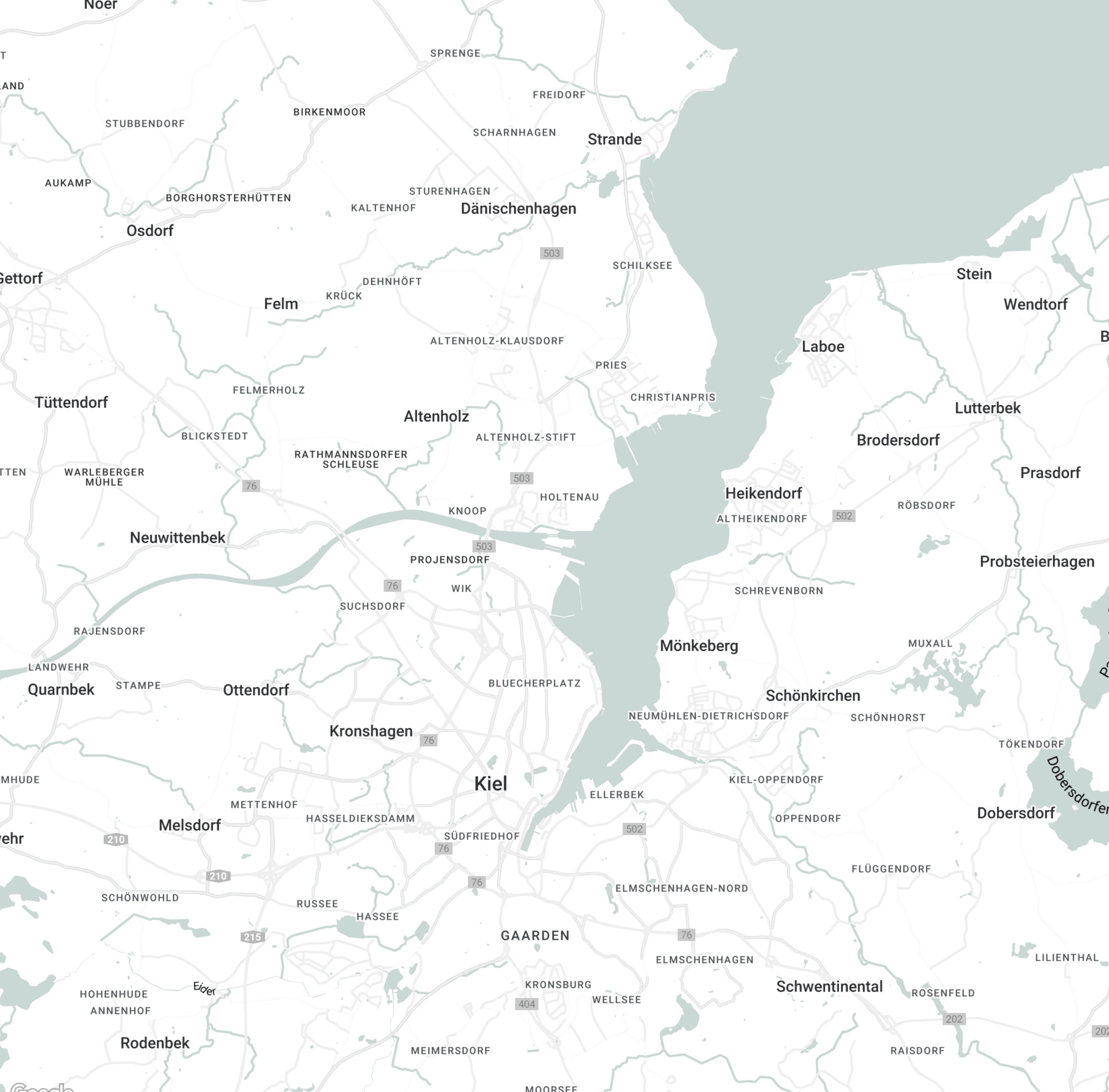Immobilienbewertung Kiel Karte